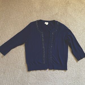 KATE SPADE New York Beaded Cardigan Sweater